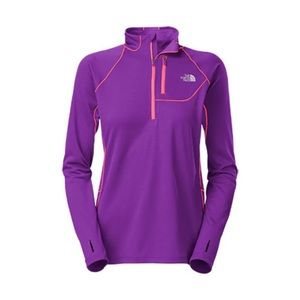 The North Face Pixie Purple Women’s Impulse Active Long Sleeve 1/4 Zip Top